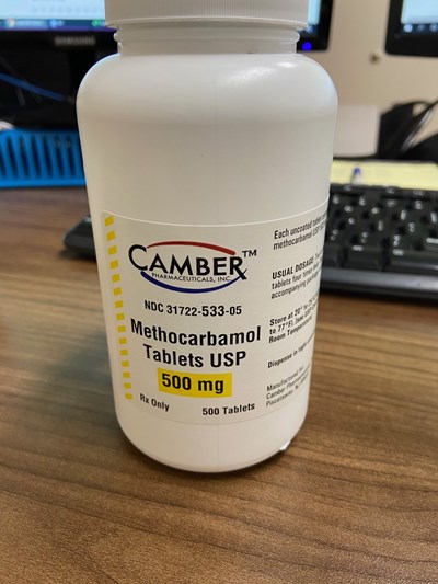 Methocarbamol 500mg (Methocarbamol 500mg   Camber)